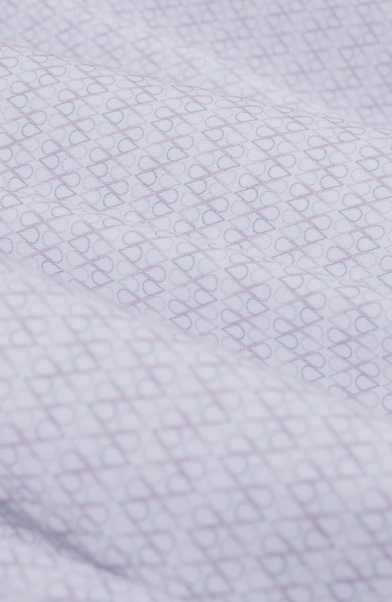 Bugatchi James OoohCotton<sup>®</sup> Geo Print Button-Up Shirt, Alternate, color, Vista Blue