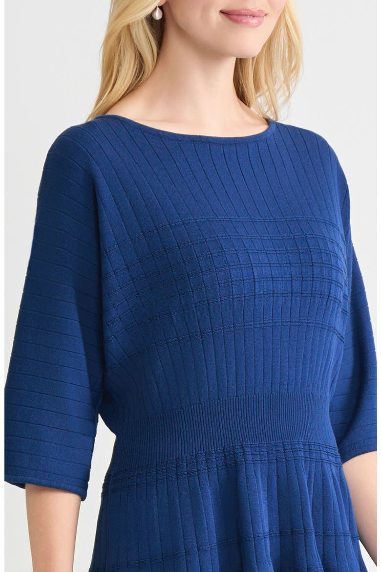 Dolman Sleeve Rib Sweater, Alternate, color, LAZULI BLUE