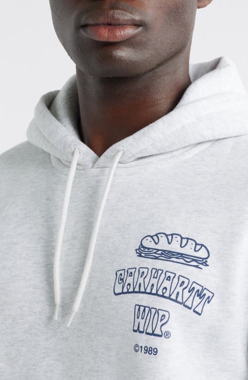 Carhartt Work In Progress Sandwich Graphic Hoodie In Gray