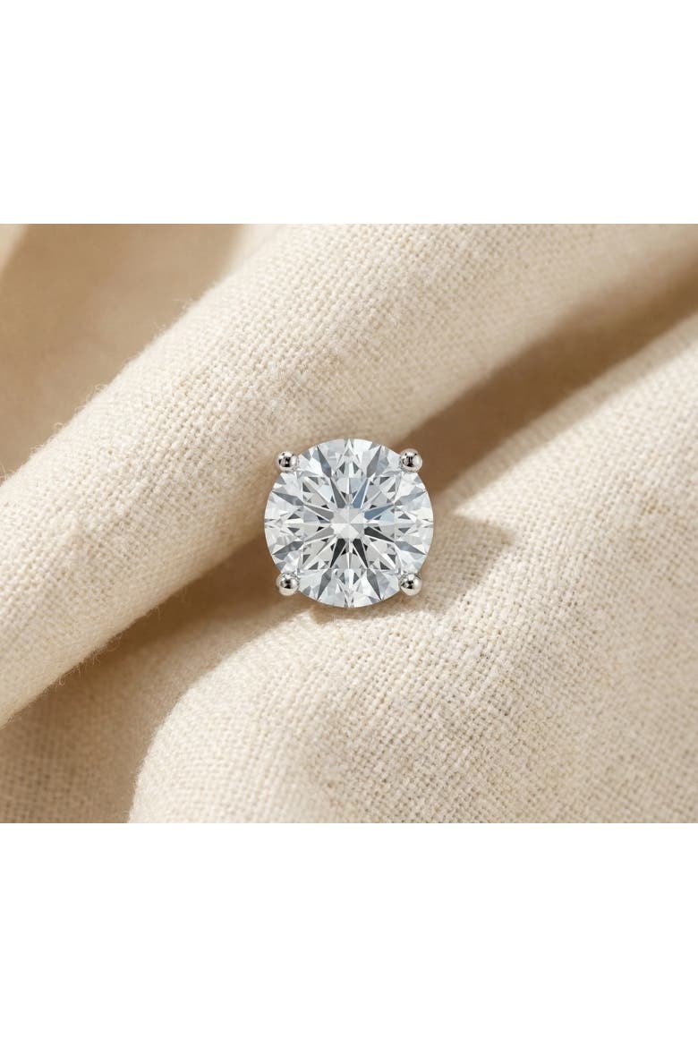 1/2 - 2 Ct Single Diamond Stud in 14k Gold One Earring Lab Grown, Alternate, color, White Gold - 2Ct
