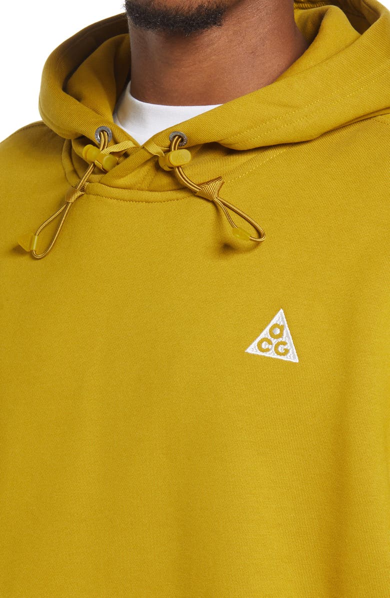 Nike ACG Fleece Hoodie, Alternate, color, Moss/ Desert Moss/ White