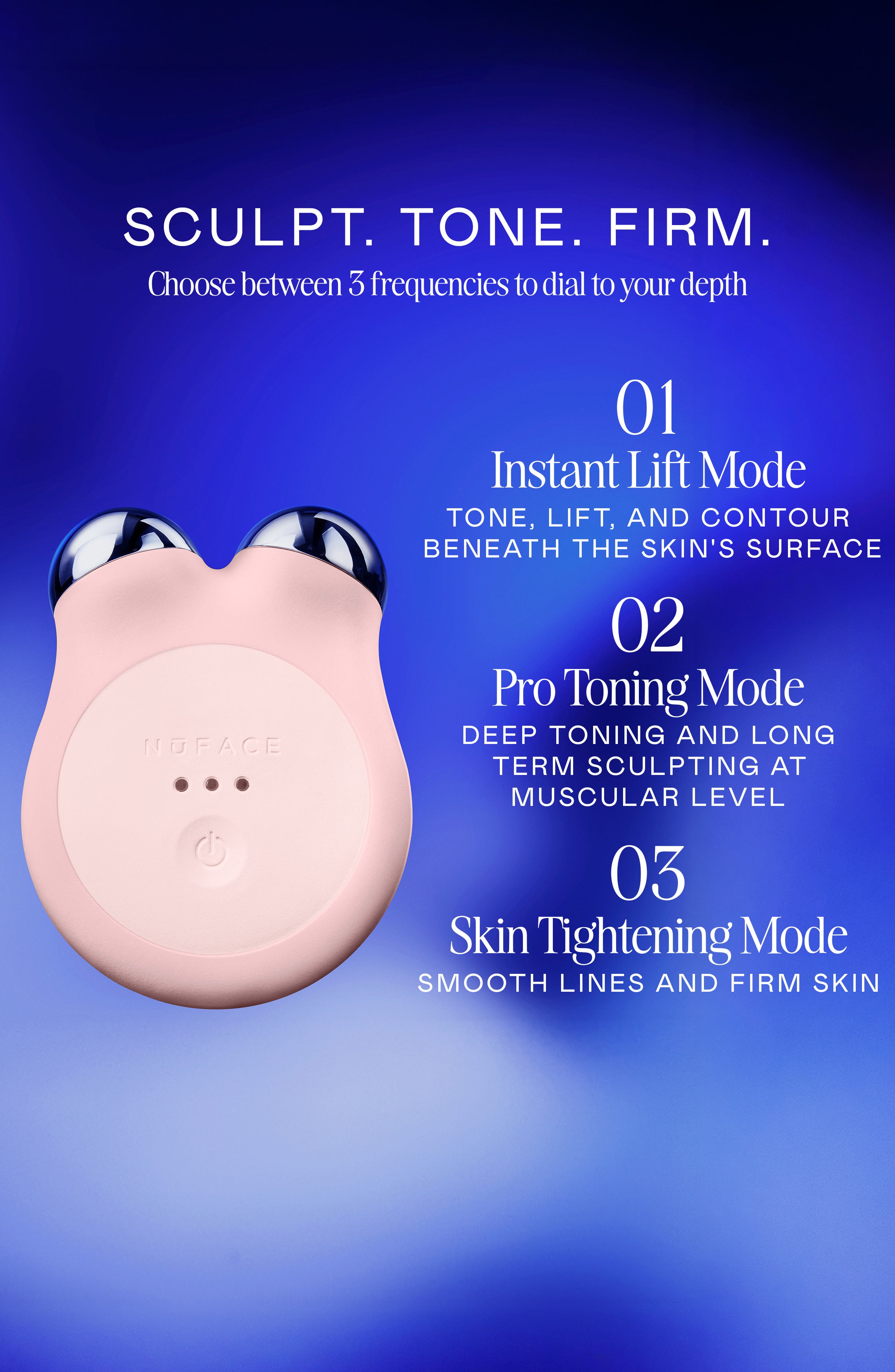 NuFACE® MINI+ Smart Petite Microcurrent Facial Toning Device