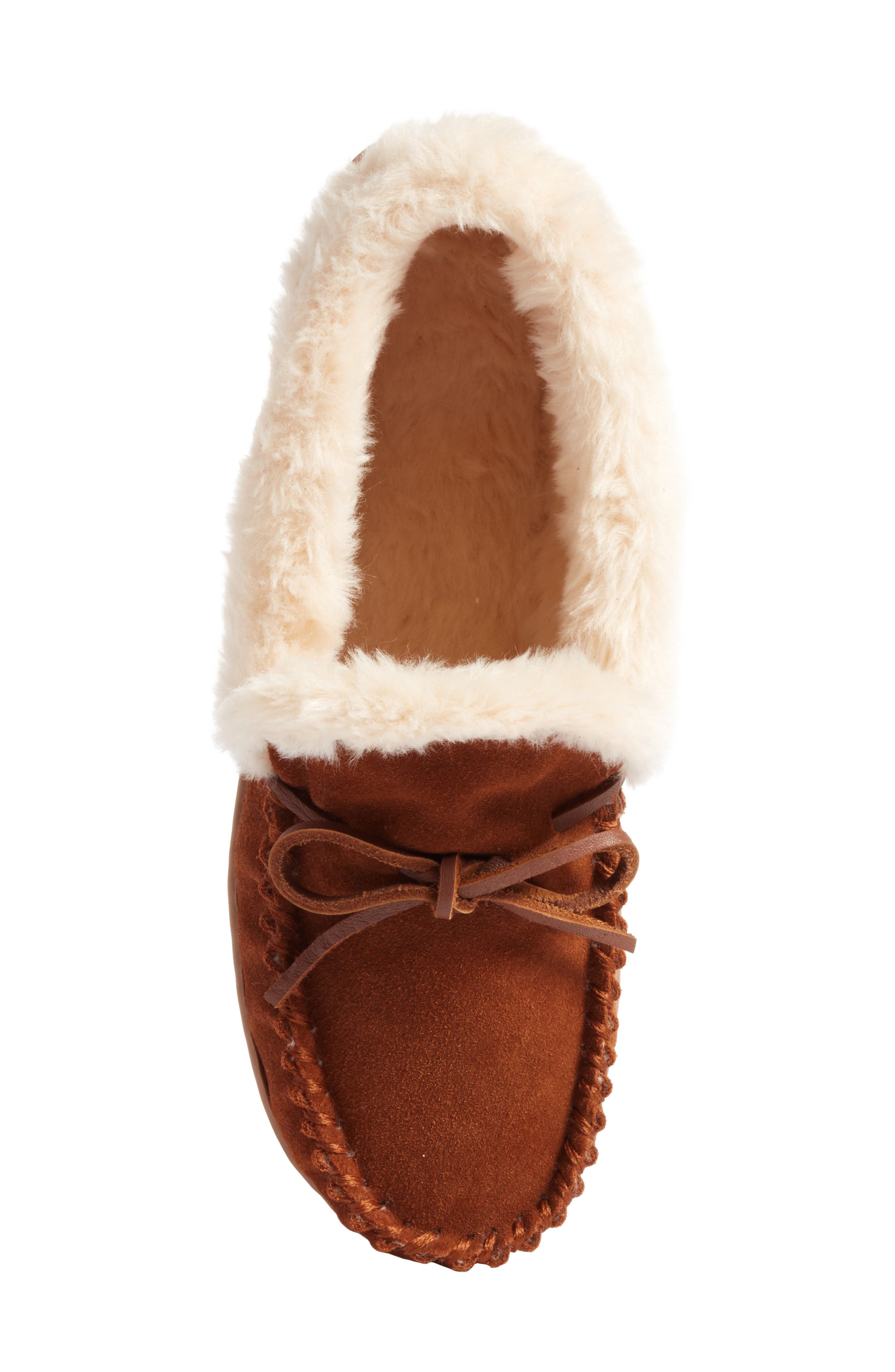 J.Crew Lodge Faux Shearling Moc Slipper, Alternate, color, 