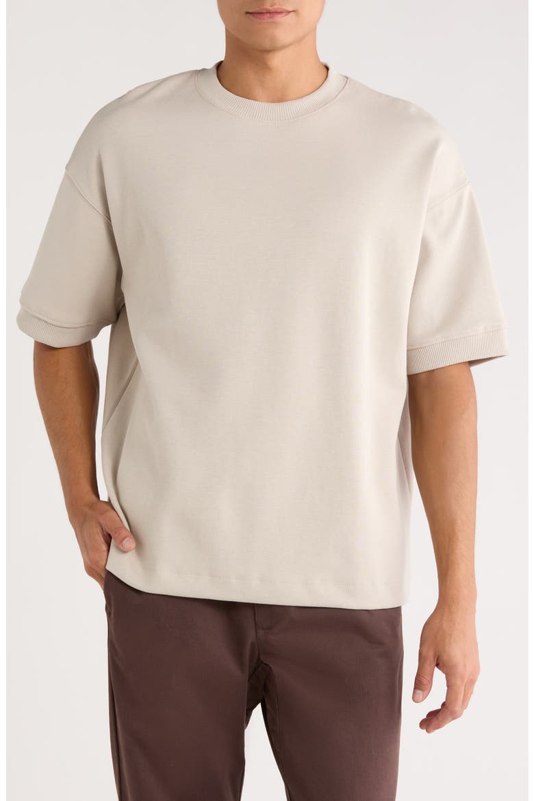 Crewneck T-Shirt, Main, color, SAND