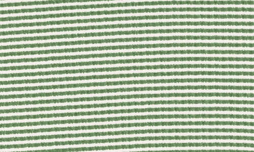 Maniere Manière Button Stripe Footie In Green