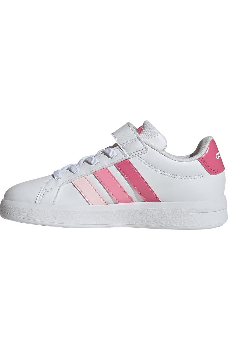 adidas Kids' Grand Court 3-0 Sneaker, Alternate, color, White/ Pink Fusion/ Bliss Pink