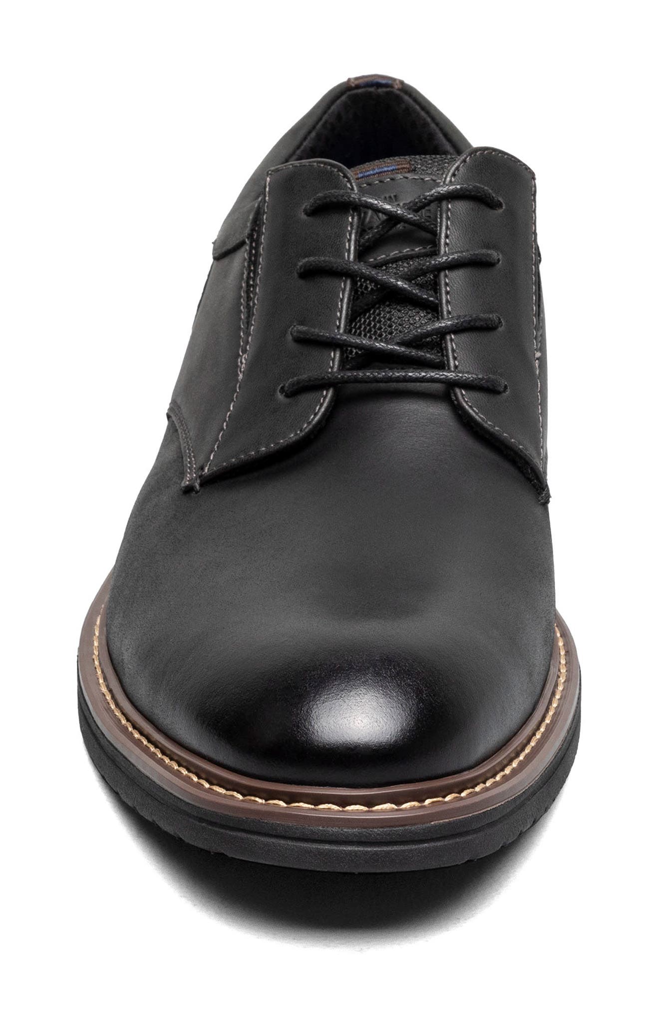 NUNN BUSH Griff Plain Toe Derby, Alternate, color, Black