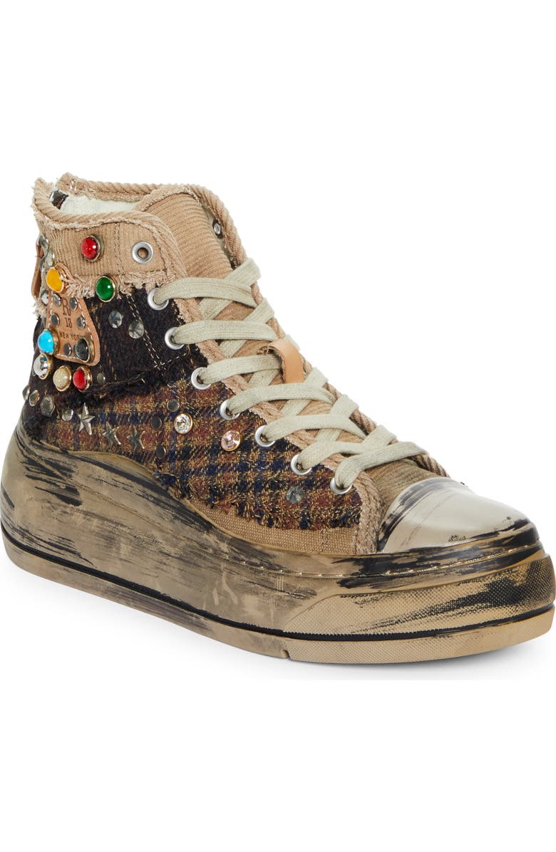 R13 Platform High Top Sneaker, Main, color,