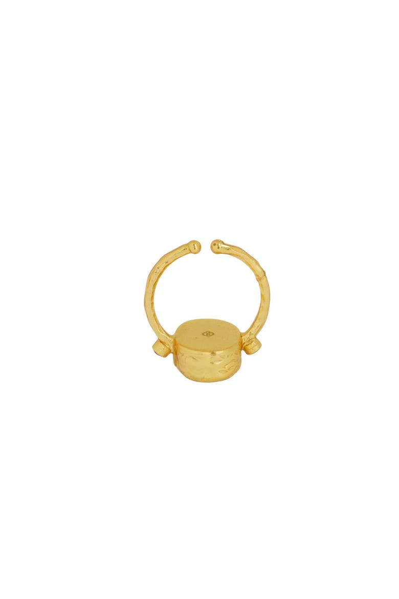 Lucia Turquoise Cocktail Ring, Alternate, color, Gold
