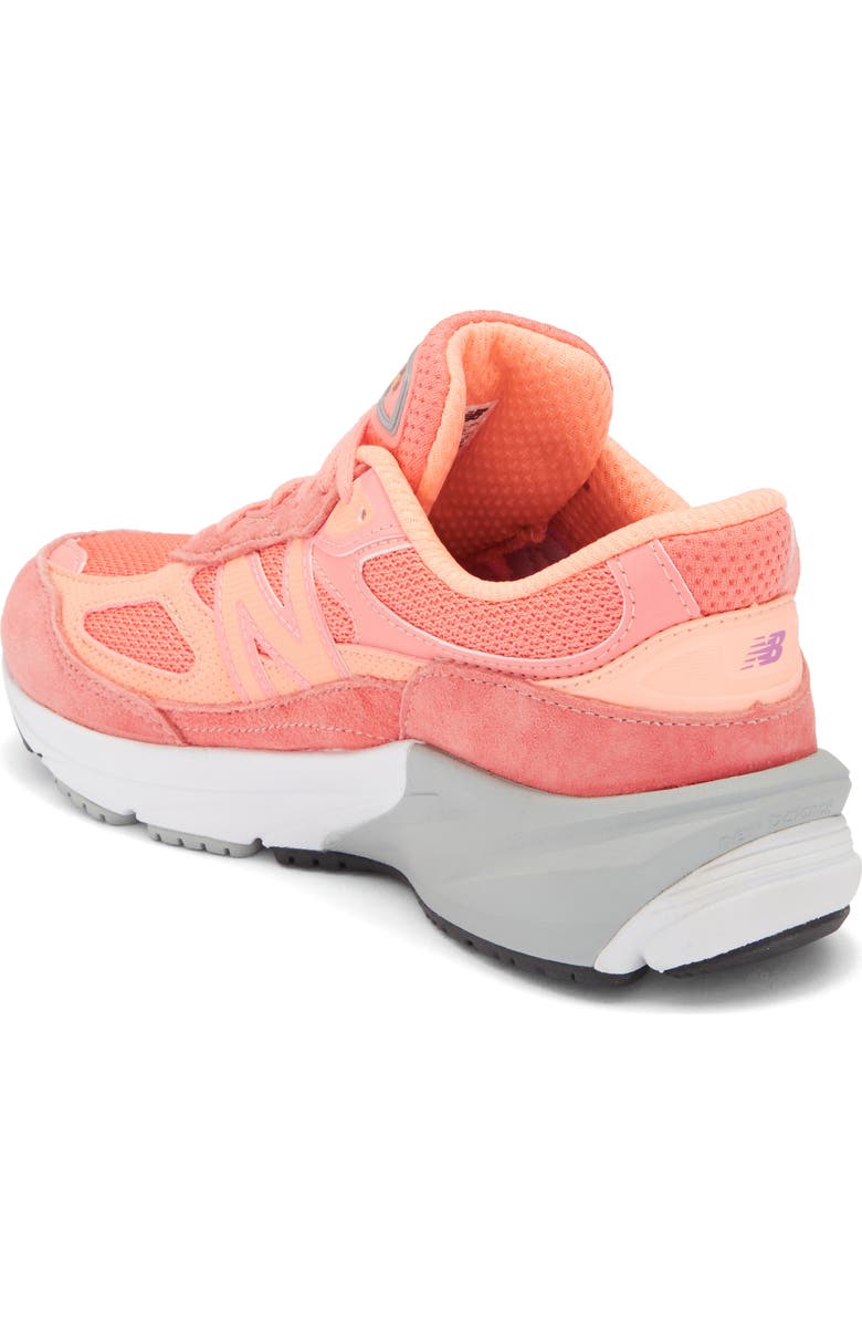 New Balance Gender Inclusive 990 Sneaker, Alternate, color, Sunrise/ Passion Fruit
