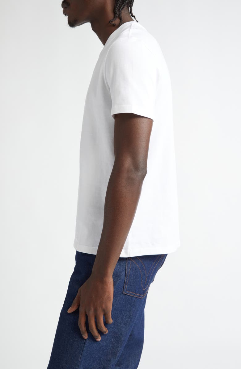 AMI PARIS Ami de Coeur Cotton T-Shirt, Alternate, color, Wool Gabardine White