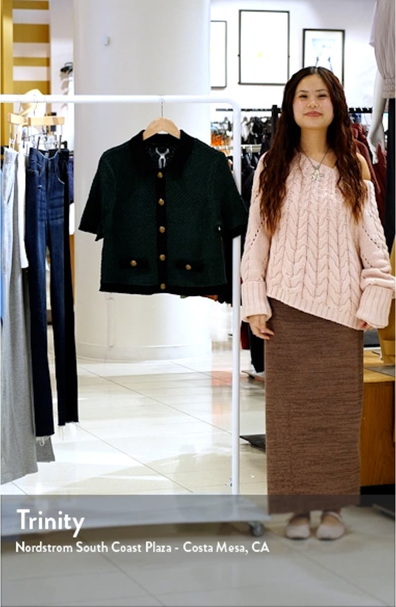 Marie Houndstooth Knit Jacket, sales video thumbnail