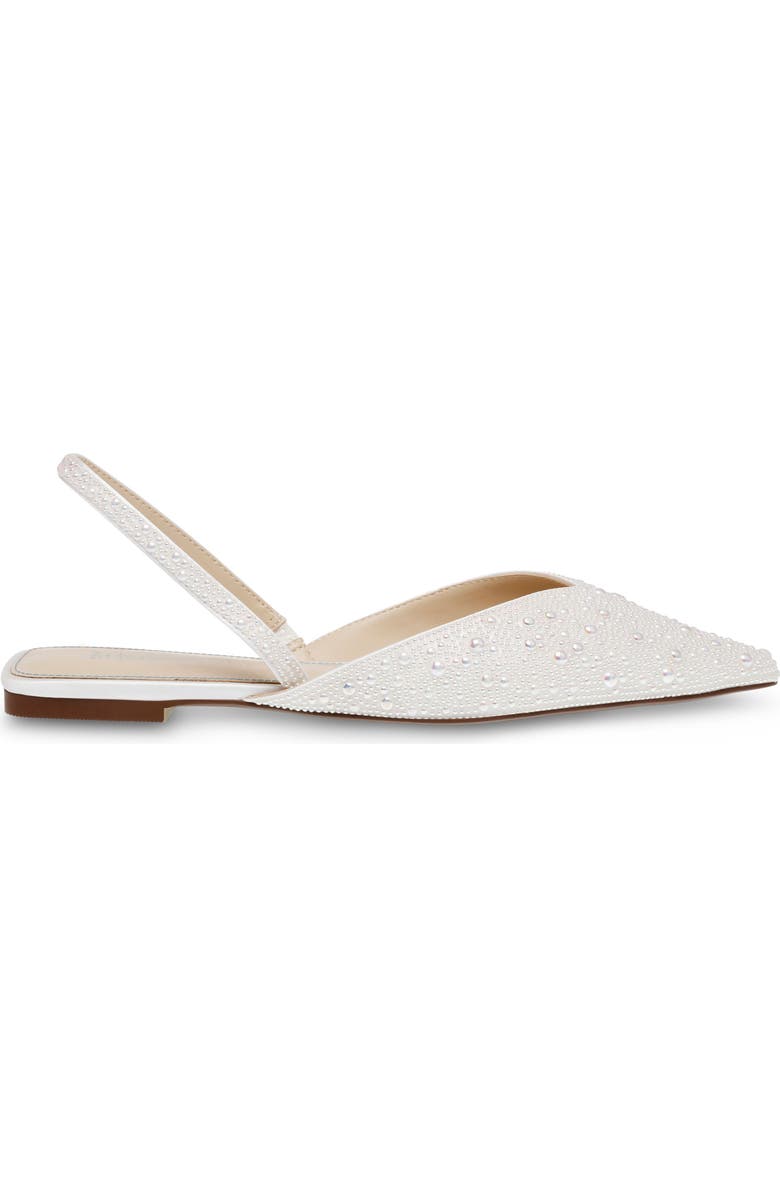 Betsey Johnson Vance Pointed Toe Slingback Flat, Alternate, color, Ivory