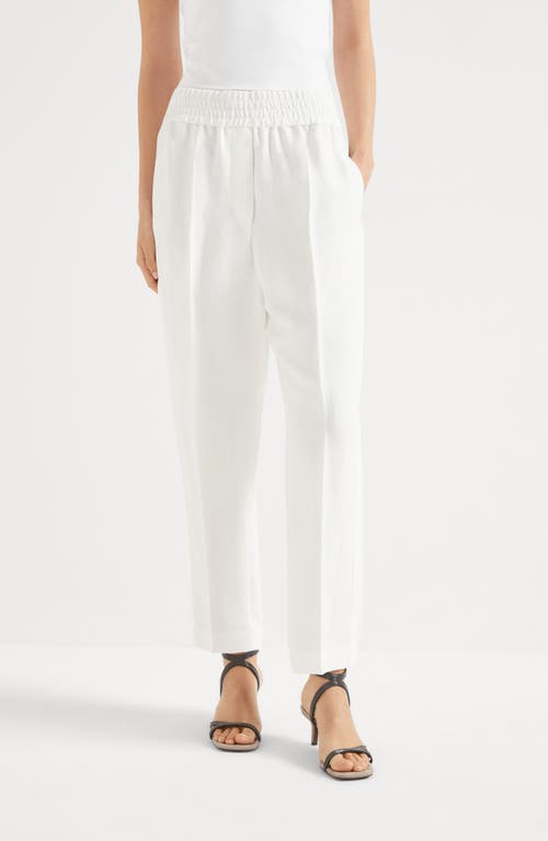 Brunello Cucinelli Pull-on Trousers In White