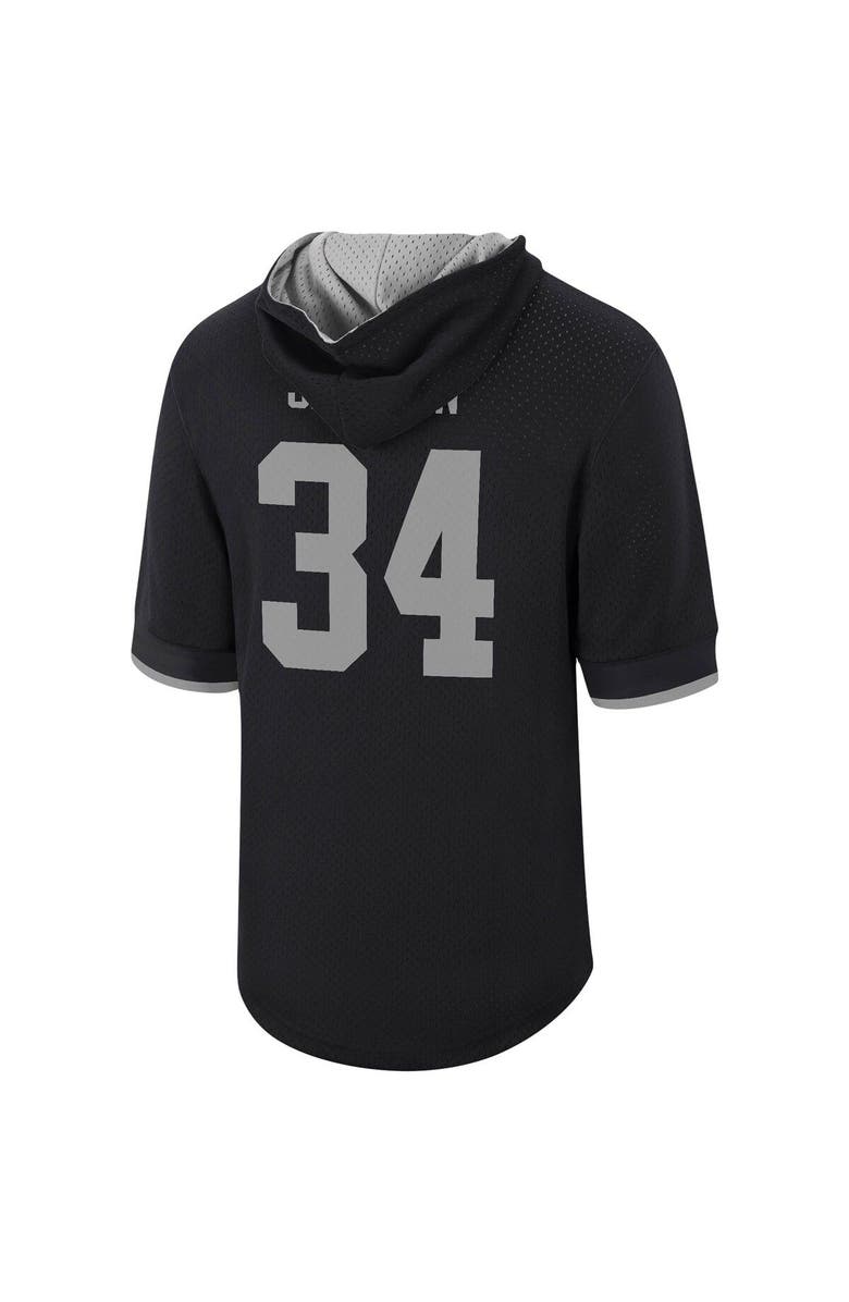 Mitchell & Ness Men's Mitchell & Ness Bo Jackson Black Los Angeles Raiders Retired Player Mesh Name & Number Hoodie T-Shirt, Alternate, color,