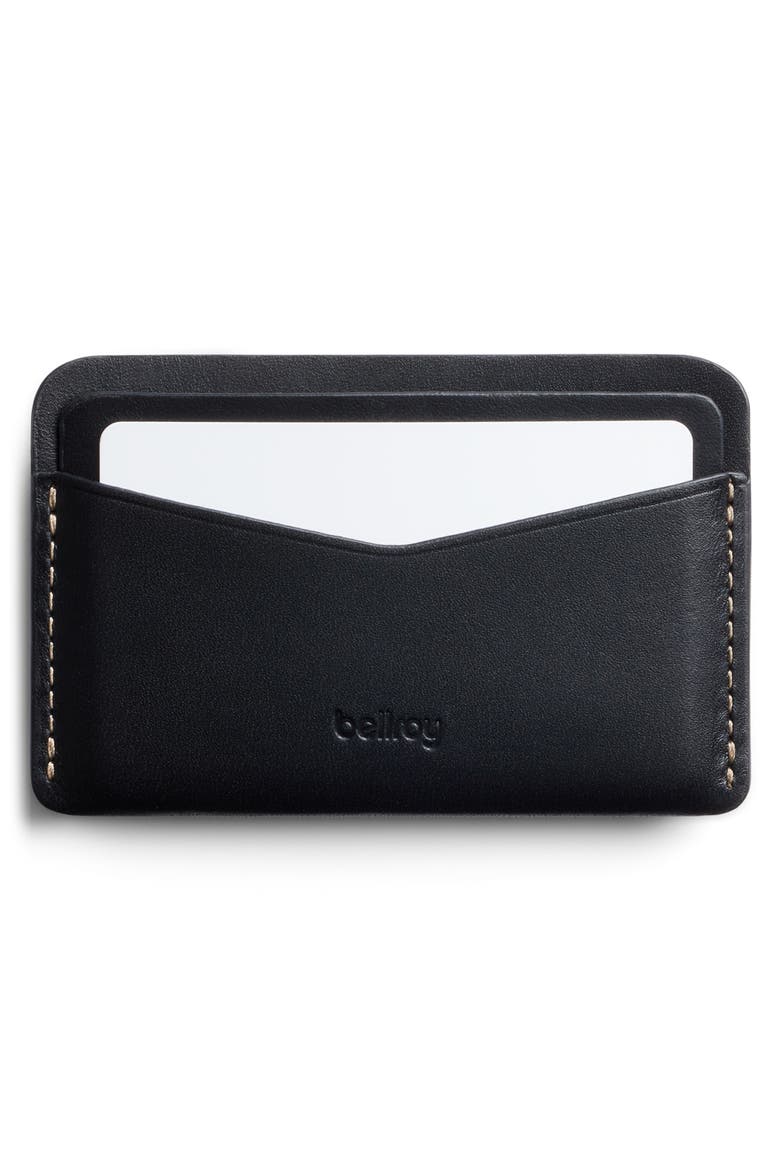 Leather RFID Card Case, Alternate, color, BLACK