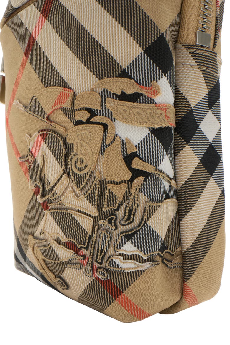 Check Phone Bag, Alternate, color, Sand beige