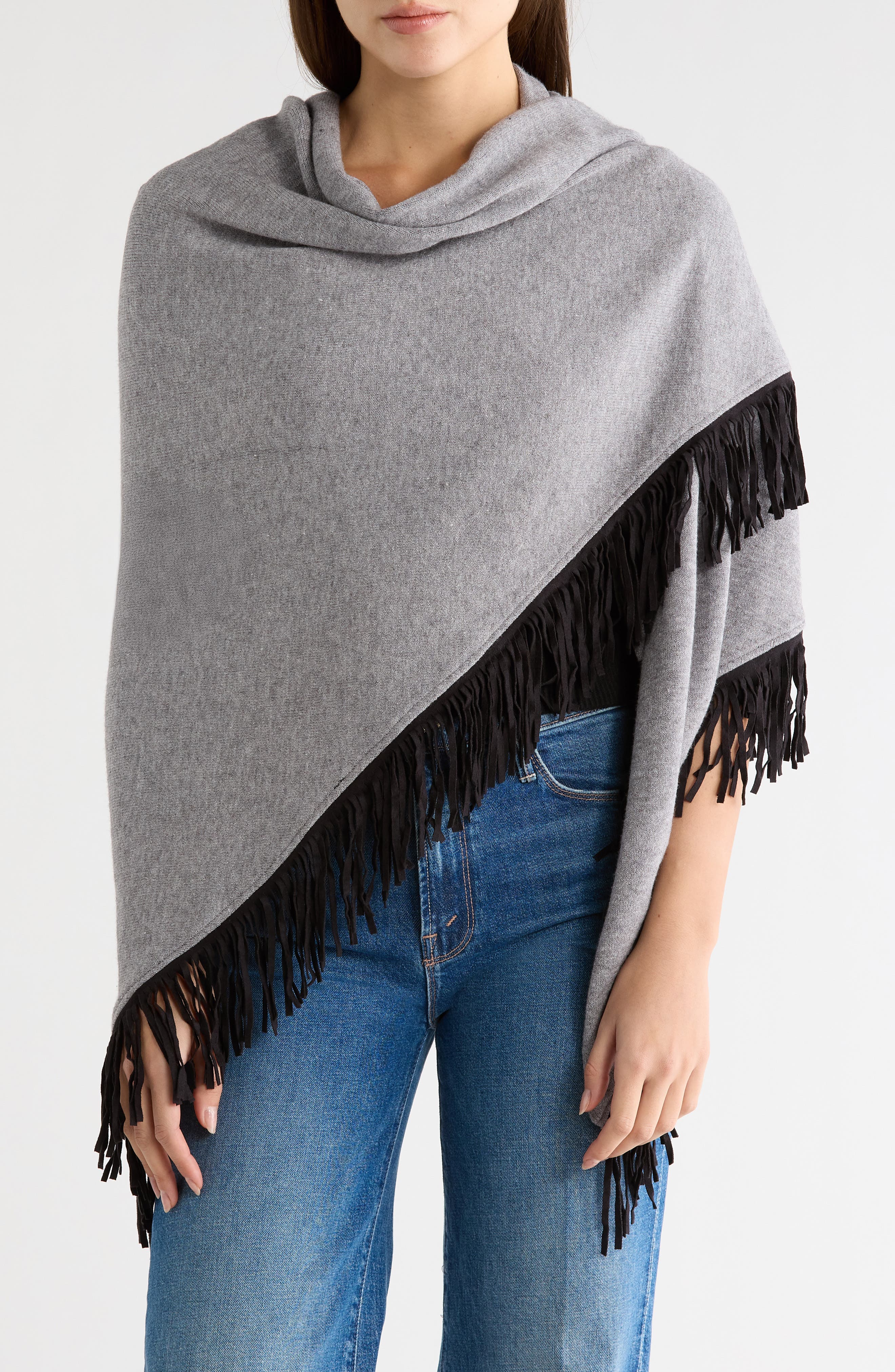 La Fiorentina Fringe Wrap Ruana