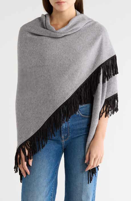 La Fiorentina Fringe Wrap Ruana