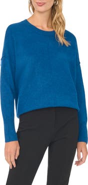 Vince Camuto Exposed Seam Crewneck Sweater
