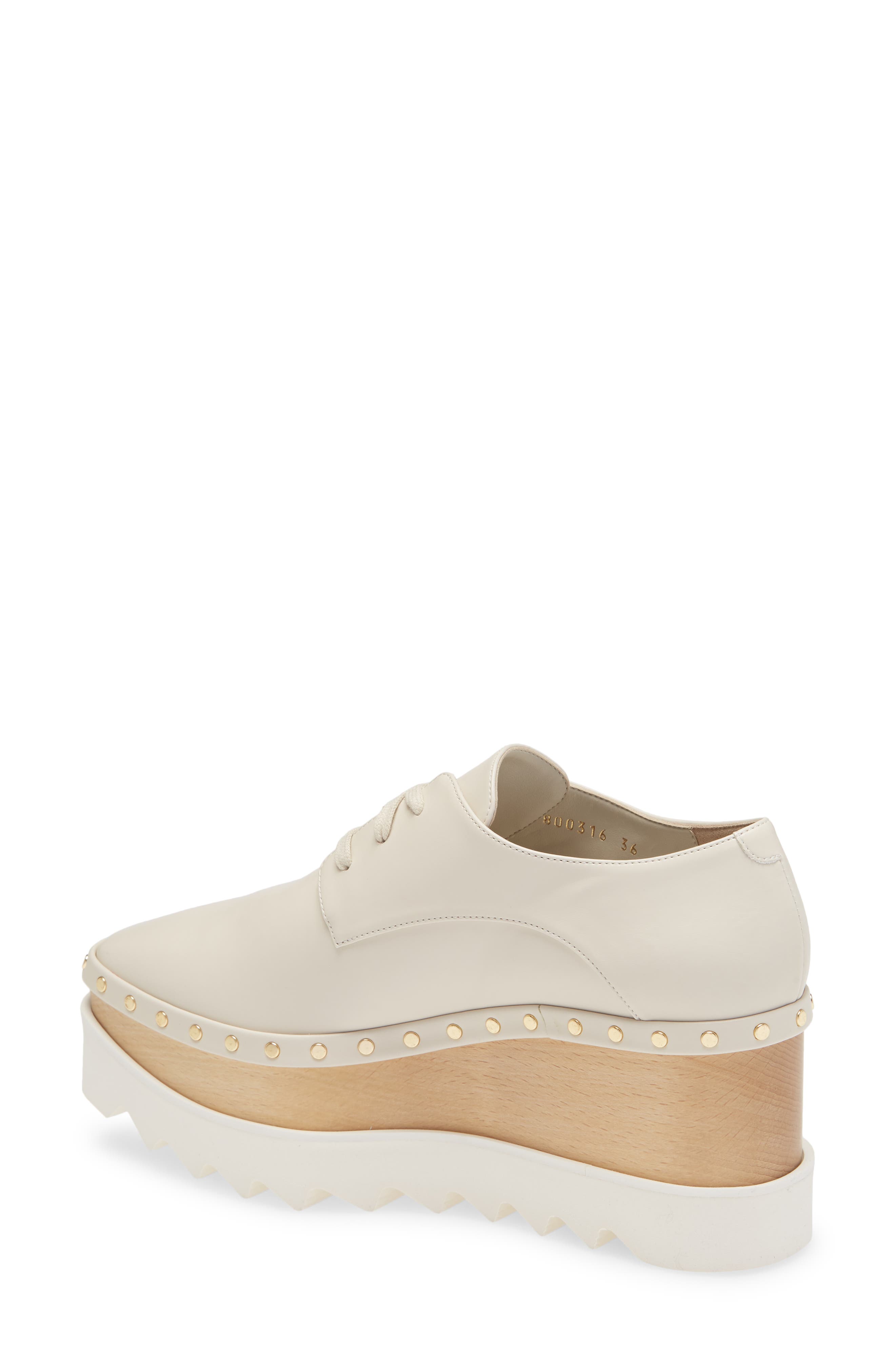 Stella McCartney Elyse Studded Platform Derby, Alternate, color, 
