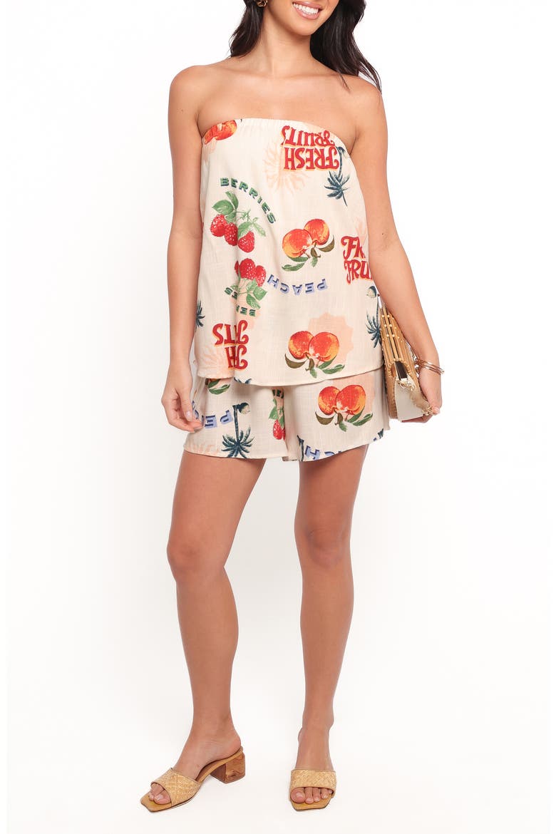 Karlen Strapless Romper, Main, color, TUTTI FRUTTI