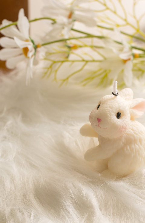 Blushing Bunny Candle