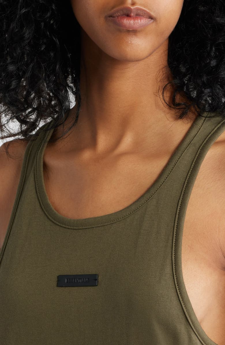 Fear of God Essentials Logo Cotton Blend Tank, Alternate, color,