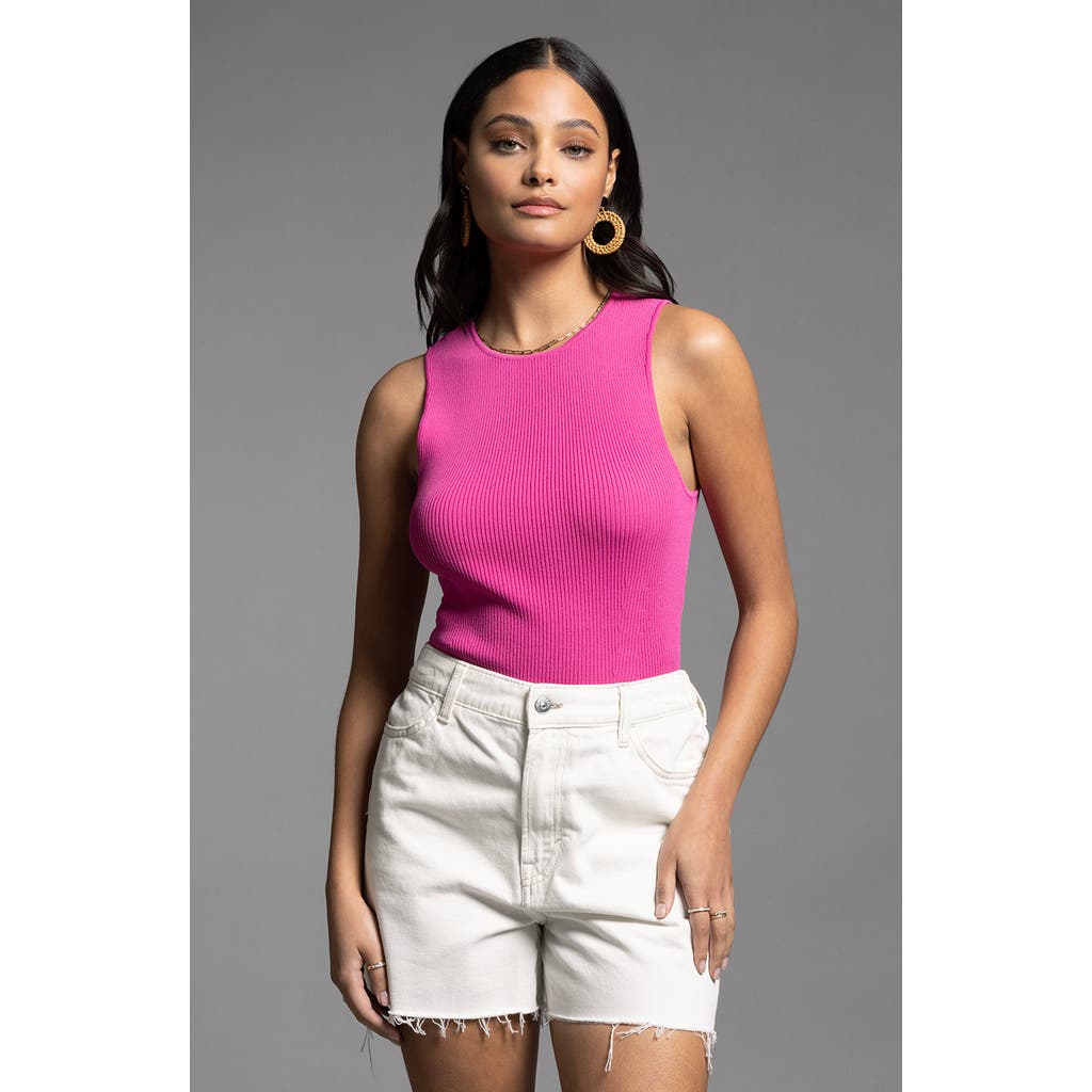 Weekend Los Angeles Mina Rib Tank In Ibis Rose