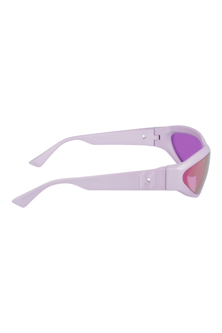 69mm Shield Sunglasses, Alternate, color, METALLIC LILAC