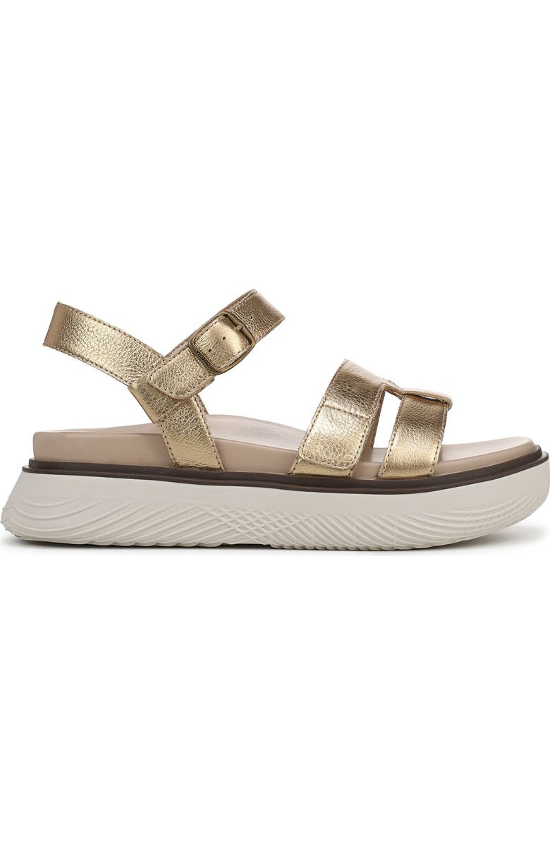 Vionic Solana Metallic Platform Sandal, Alternate, color, Gold
