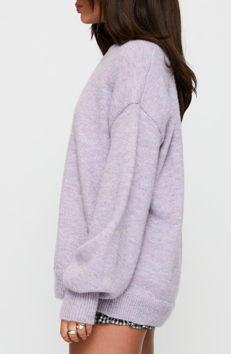 Princess Polly Ryanna Crewneck Sweater, Alternate, color, Lilac