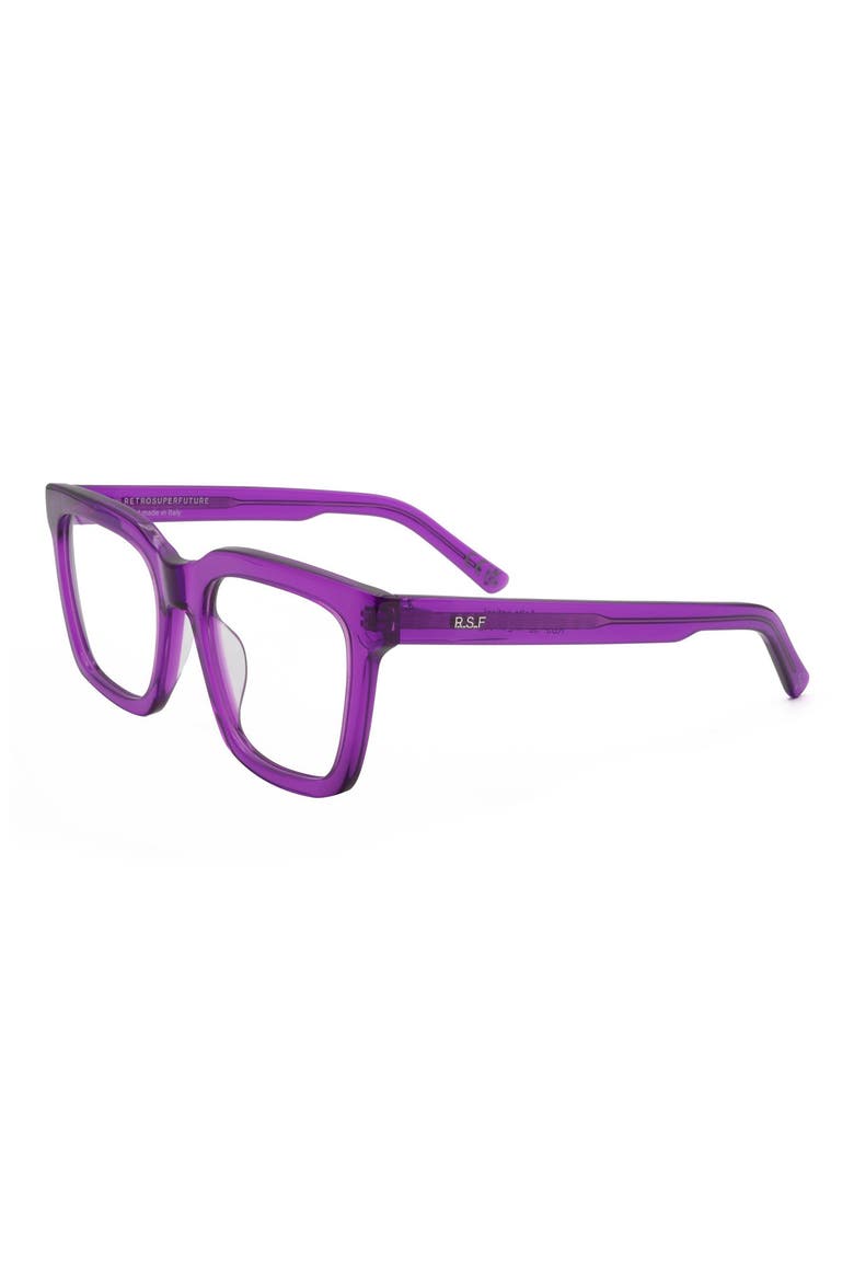 58mm Square Optical Glasses, Alternate, color, PURPLE