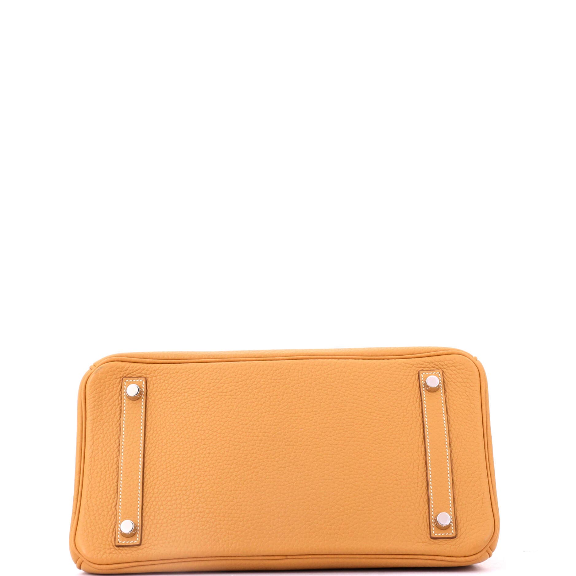 Pre-Owned Hermes Birkin Handbag Brown Clemence with Palladium Hardware 30, Alternate, color, Sable