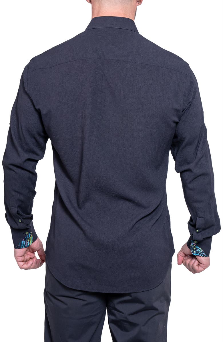 Maceoo Einstein Resistance0159 Black Button-Up Shirt, Alternate, color, Black