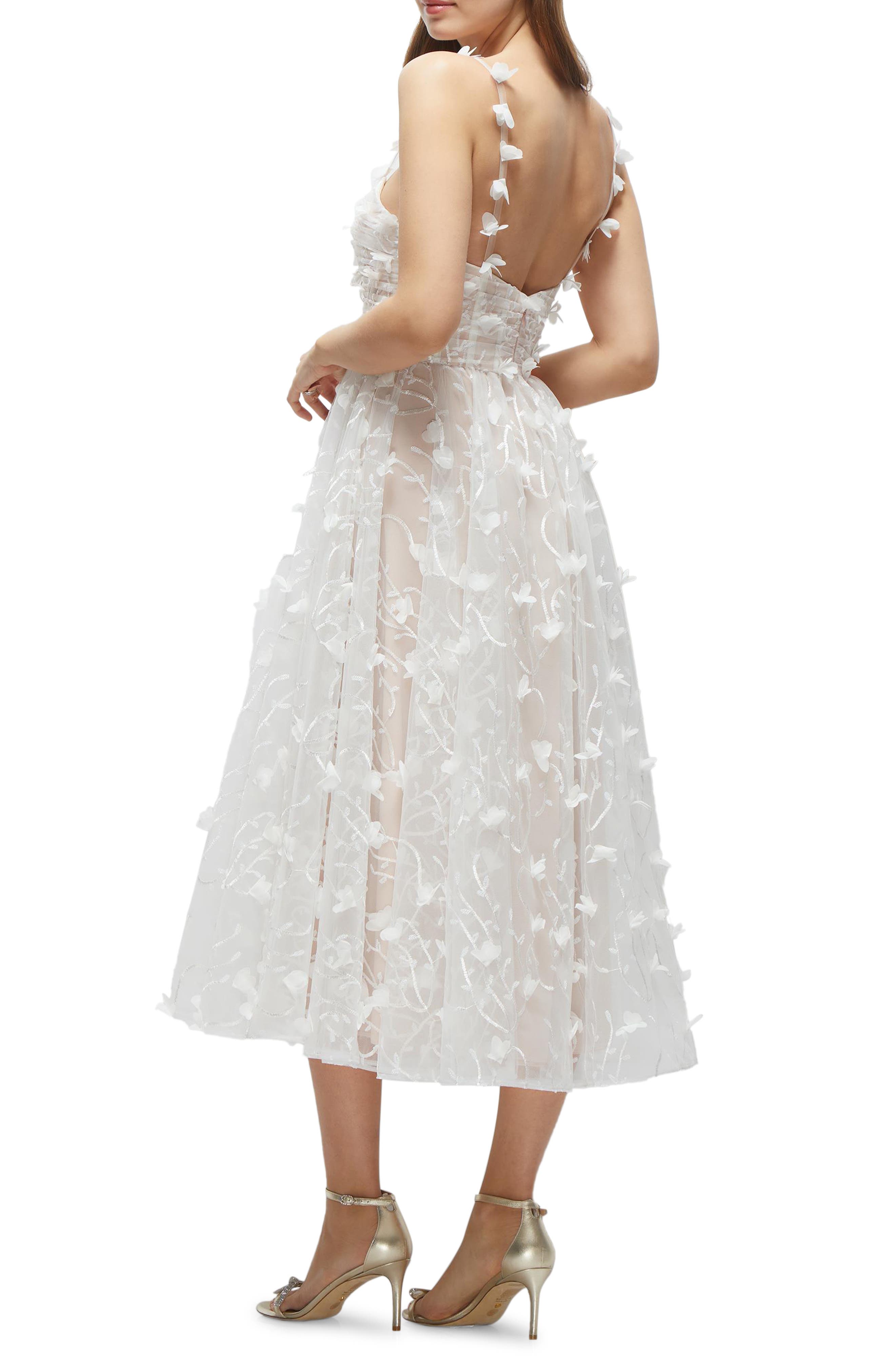 3D Floral Cocktail Dress - image 2