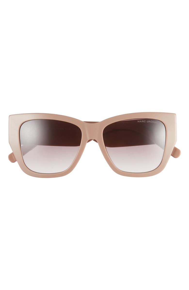 Marc Jacobs 55mm Cat Eye Sunglasses, Main, color, Beige Brown/ Brown Gradient