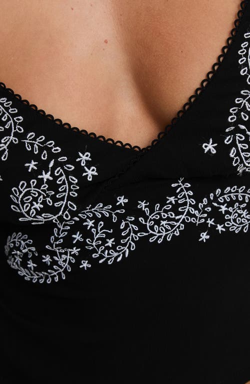 Princess Polly Pappilion Embroidered Open Back Camisole