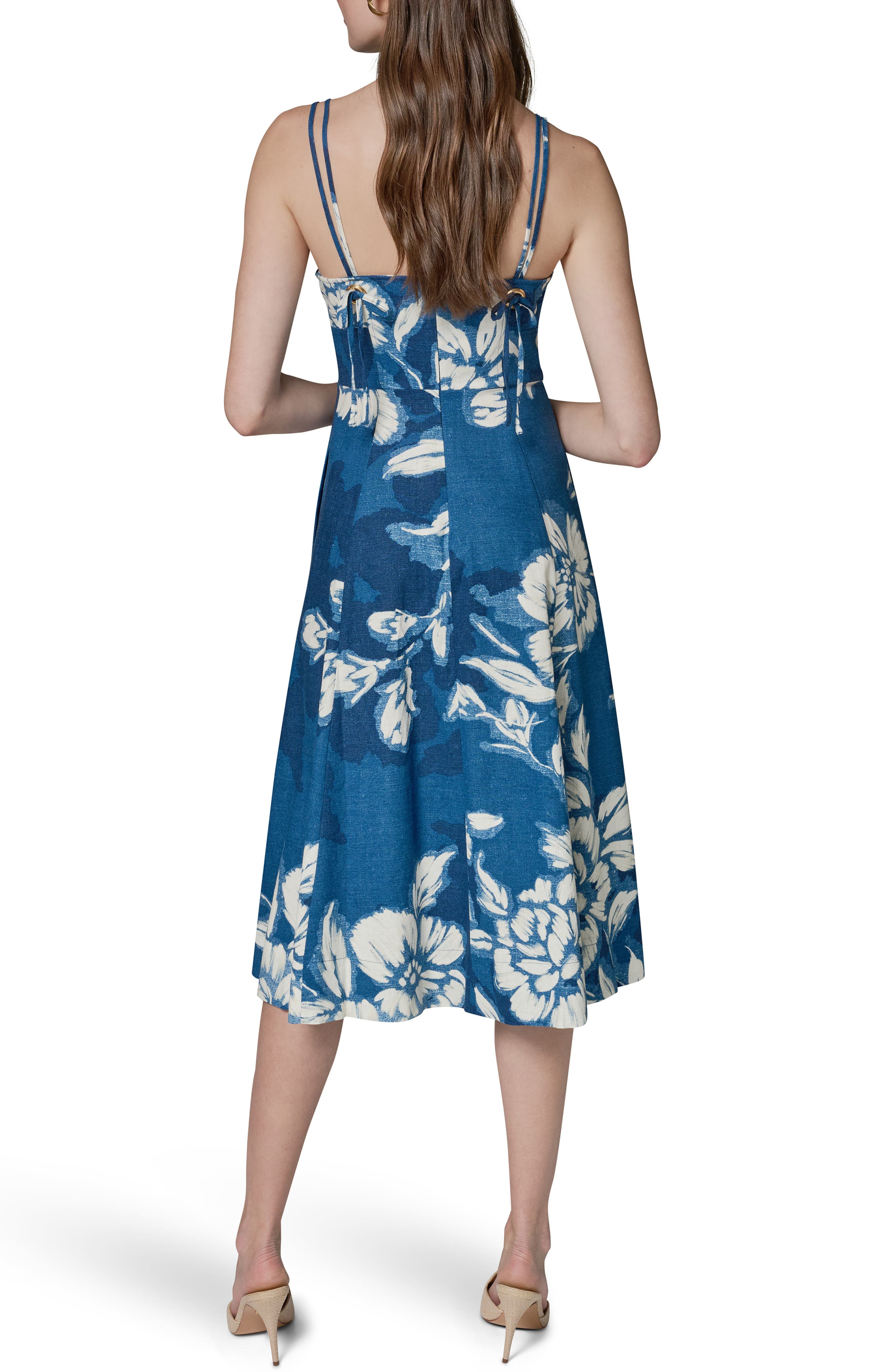 Sleeveless Linen Blend Midi Dress - image 2