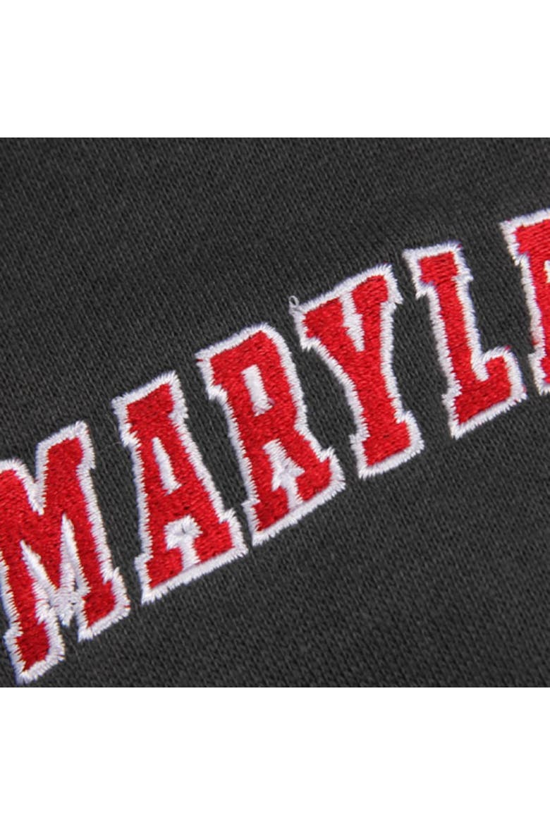 Youth Stadium Athletic Charcoal Maryland Terrapins Big Logo Pullover Hoodie, Alternate, color, Charcoal
