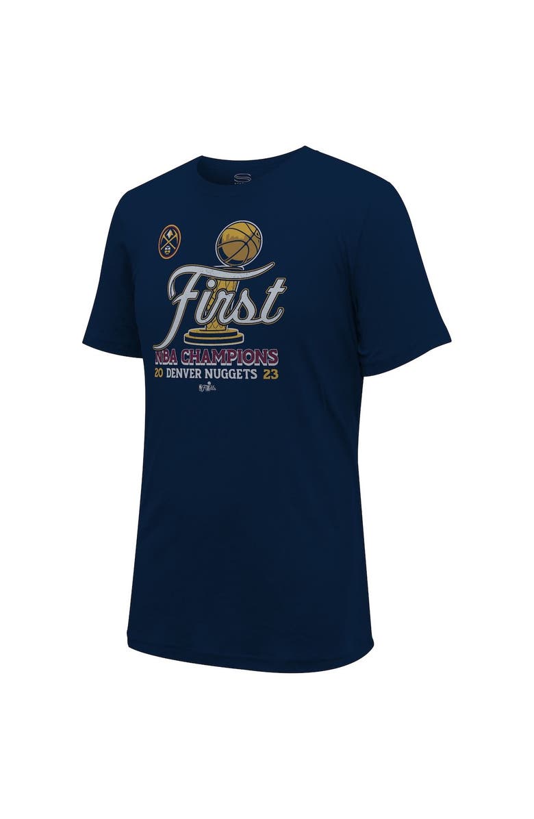 Stadium Essentials Unisex Stadium Essentials Navy Denver Nuggets 2023 NBA Finals Champions T-Shirt, Alternate, color, Navy
