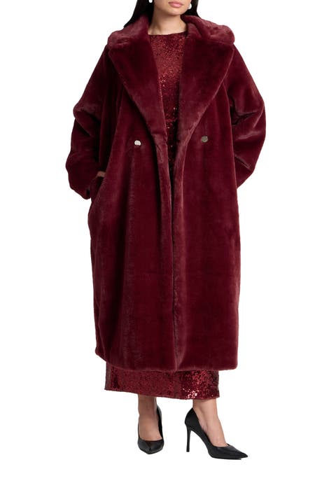 Faux Fur Long Coat (Plus Available)