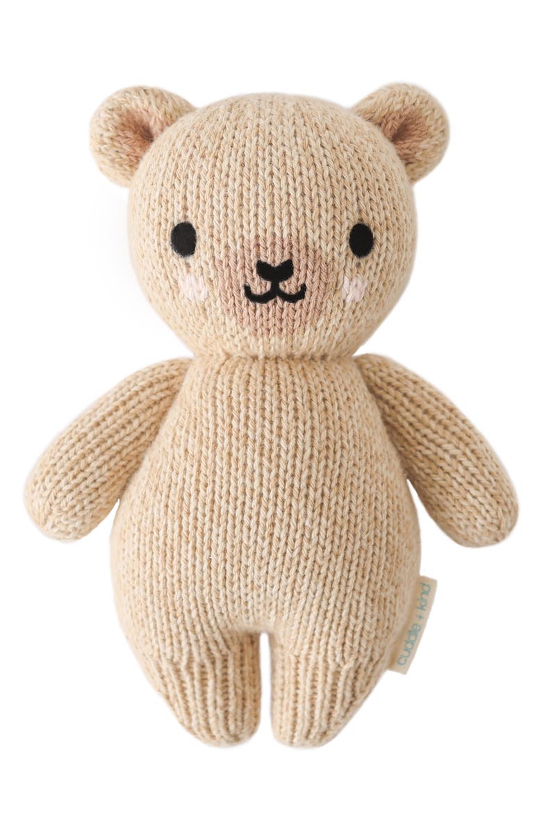 cuddle+kind Baby Honey Bear Stuffed Animal, Main, color, Brown