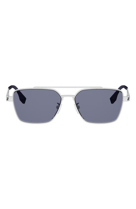 Sky 57mm Rectangular Sunglasses