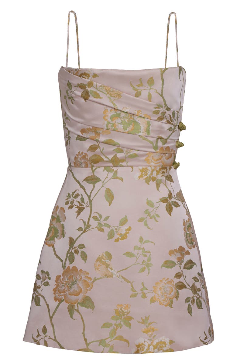 SAU LEE Mari Brocade Cocktail Dress, Alternate, color, Pale Pink Multi