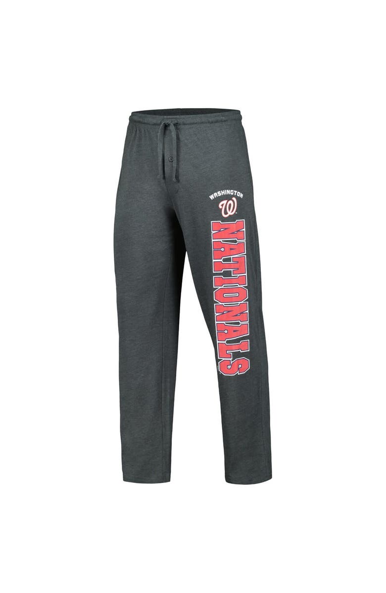 CONCEPTS SPORT Men's Concepts Sport Charcoal/Red Washington Nationals Meter T-Shirt & Pants Sleep Set, Alternate, color, 