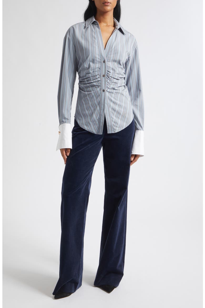 Devra Striped Long Sleeve Shirt, Alternate, color, BLUE RIVER MULTI