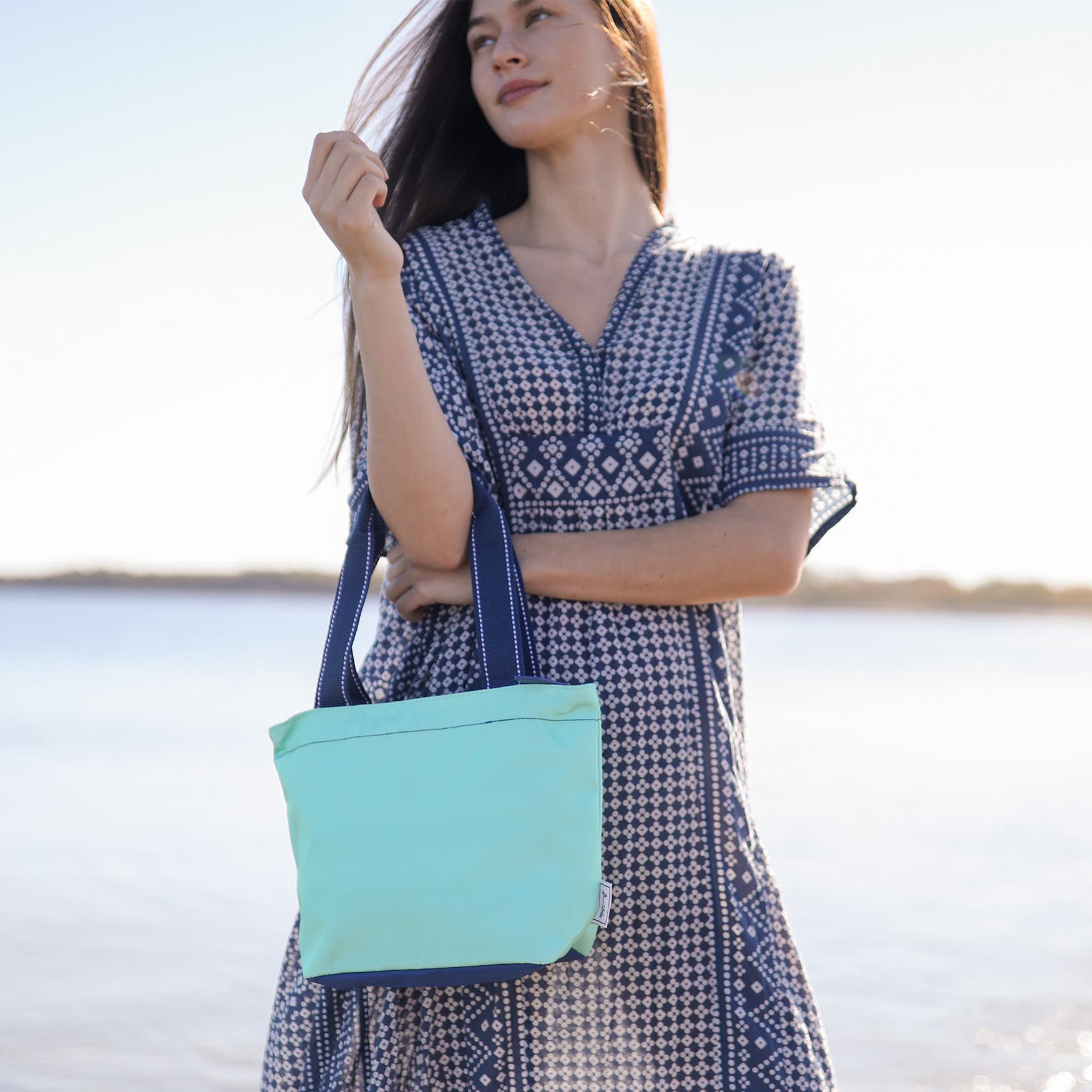 Mini Surfside Tote, Alternate, color, Mint