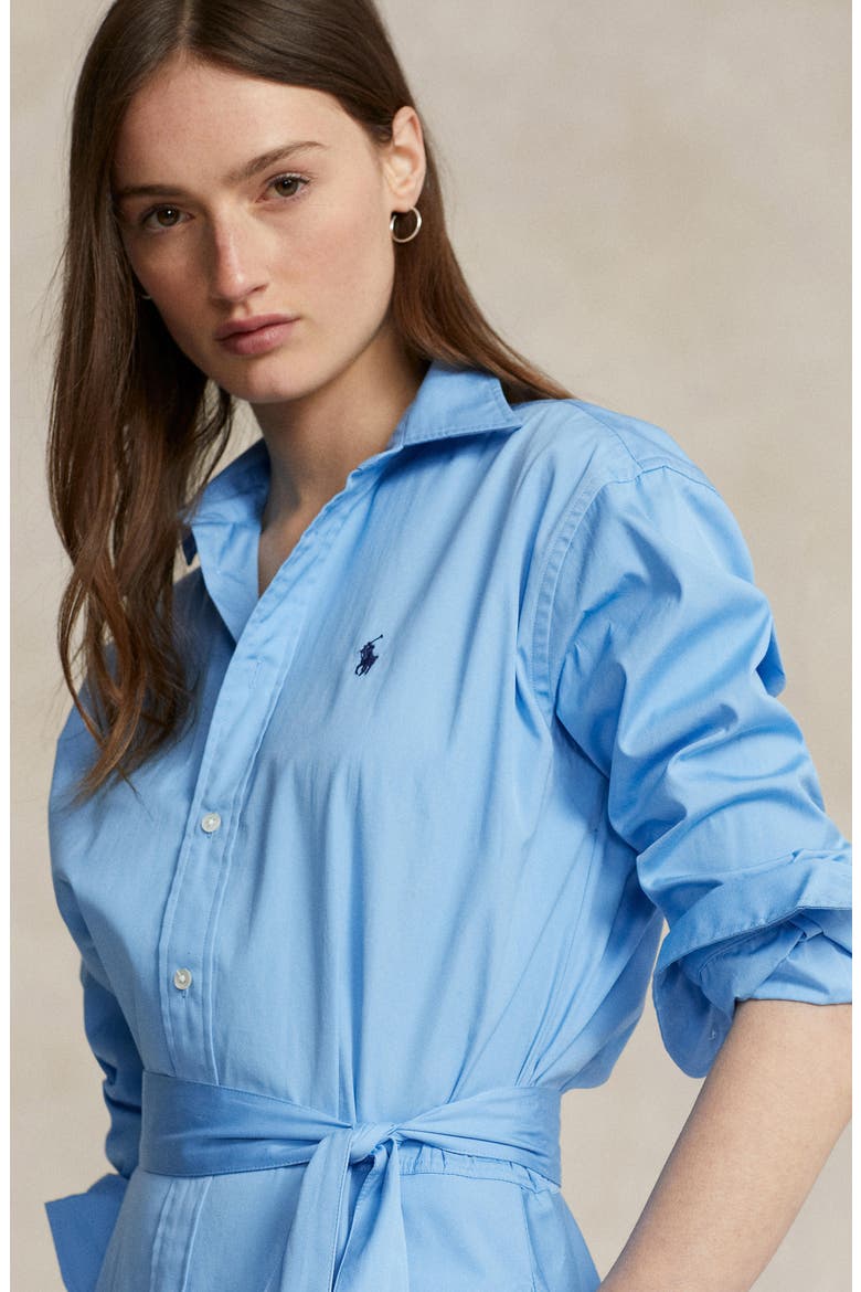 Tie Belt Shirtdress, Alternate, color, ASTOR BLUE