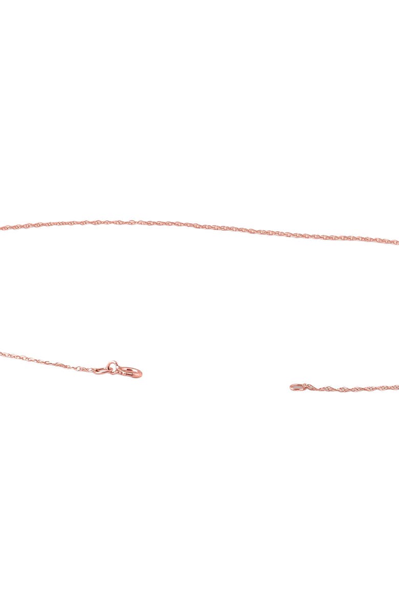 Bliss Diamond 1/2 Ct Lab Grown Solitaire Diamond Pendant 14k Gold Necklace, Alternate, color, 14K Rose Gold